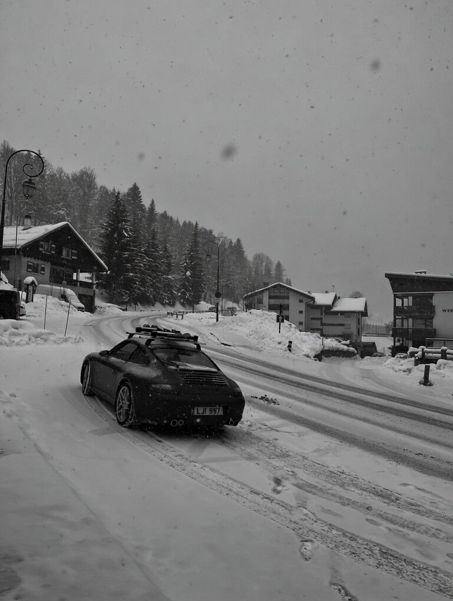 Porsche 911 in the Alps
